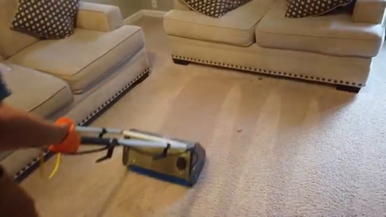 Carpet cleaning for a repeat customer - YouTube