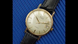 1966 Avia Incabloc Mens Vintage Watch With Manual Wind Movement And 9K D Case.