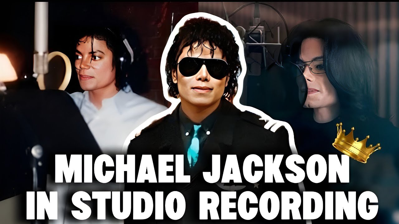 Michael Jackson recording songs in the studio | Rare Footage