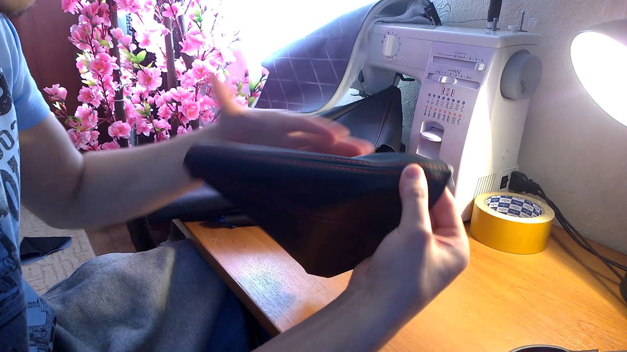 Натяжка чехла ручника лансер 10 - YouTube