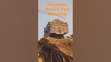 Unloading in hammer ⚒️ Action Working Rock Crushing Plant Working #rockcrusher