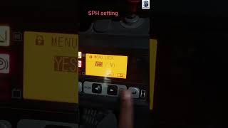 How to -unlock SPH setting and display entry #Toyota 8FB15 Forklift