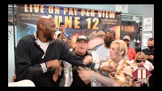 Lamar Odom and Aaron Carter Have a Heated Confrontation During Philly Press Conference