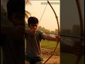Village Boy Master Archery Shot 🎯🔥 | Bamboo Bow Skills #Shorts