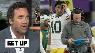 GET UP | Packers are in TROUBLE - Jeff says Matt LaFleur has more problem O-line for Jordan Love