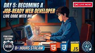 [12.4.26] Day 5: Becoming a Job-Ready Web Developer | 8 hours+ Live Code with me.
