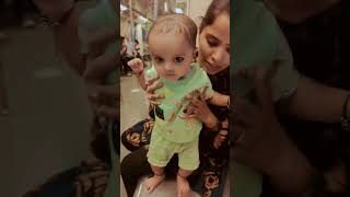 Trishan Is Sitting In Metro For The First Time With His Masi Maa