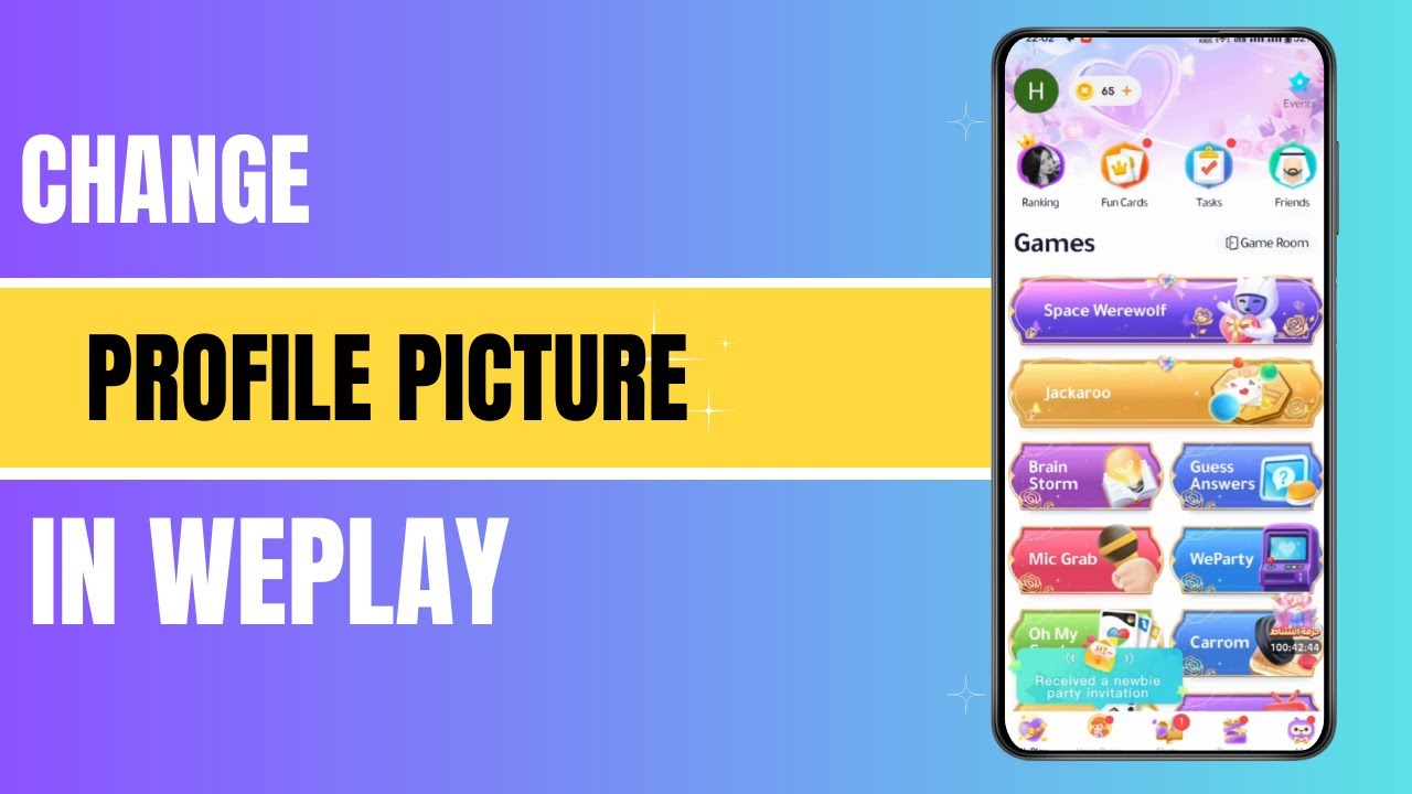 How To Change Profile Picture In Weplay?
