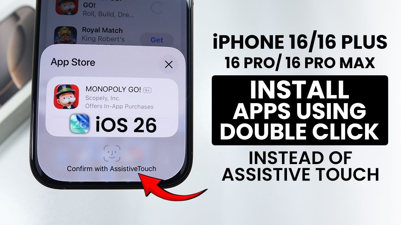 iOS 26 - How to Install Apps using Double Click on iPhone 16 & 16 Pro Max