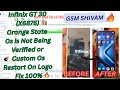 infinix GT 30(X6876) Orange State OS Not Verified Dismiss After 5 Sec Auto Recovery Hang On Logo Fix
