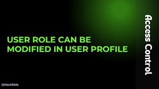 LAB_04: User role can be modified in user profile | Access Control