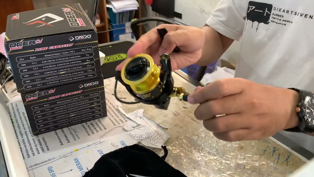 Reel Daido Ocea SW 3000 Mewah, Harga Ramah Bosqu 