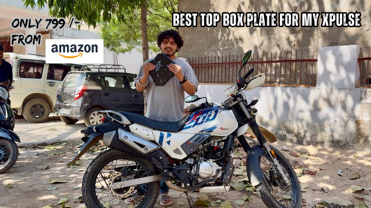 Top box Plate installation At Home For My Xpulse |  easy To install 😍😍👍 #vlog 10