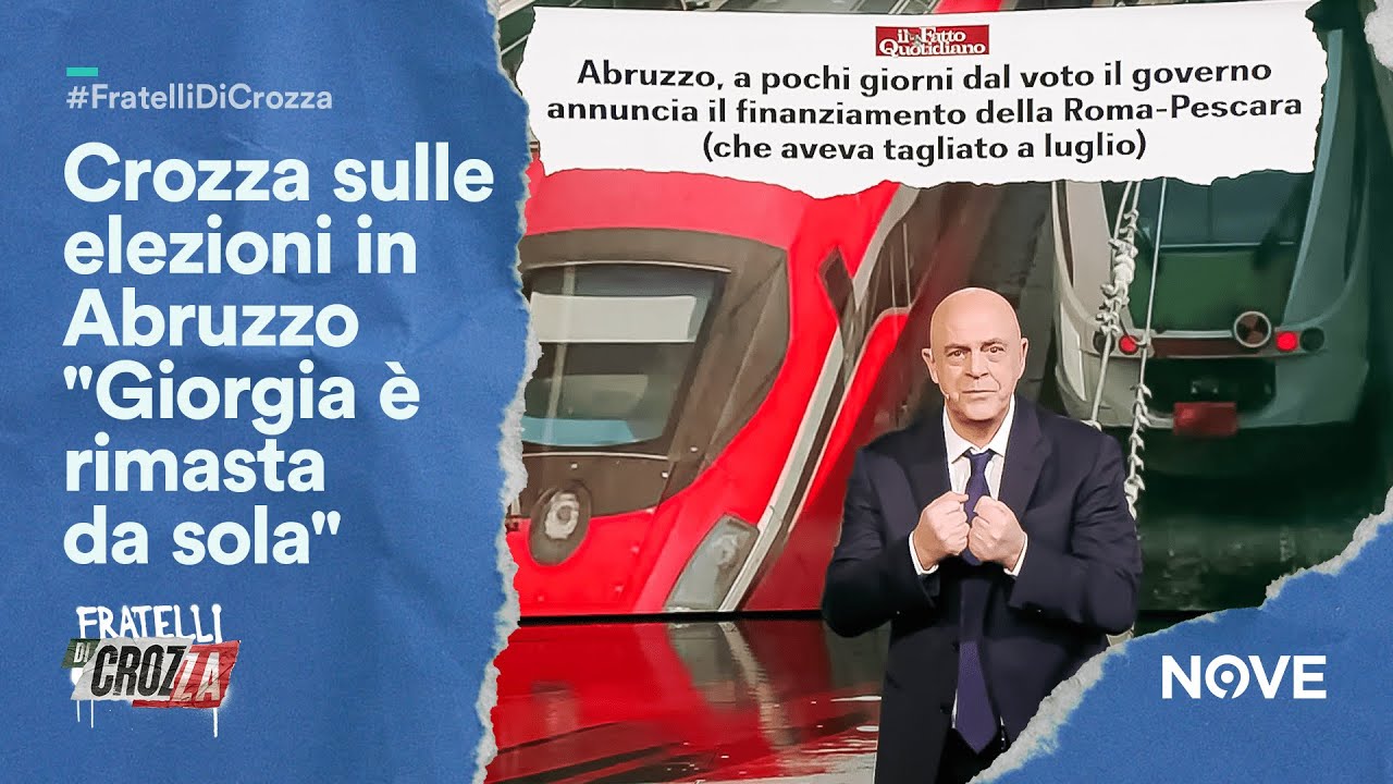 Maurizio Crozza e il suo Monologo sulle elezioni in Abruzzo 