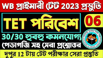 PRIMARY TET 2023 EVS Class 06 | EVS and Pedagogy Questions | wb primary tet EVS - পরিবেশ class