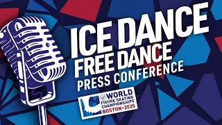 Ice Dance Free Dance Press Conference | 2025 ISU World Figure Skating Championships | Boston