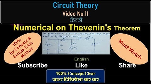 Numerical on Thevenin