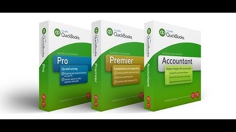 QuicksBooks Pro, Premier, Accountant 2016