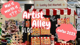 Artist Alley Vlog | First Time Artist Alley @ Jafax 2023