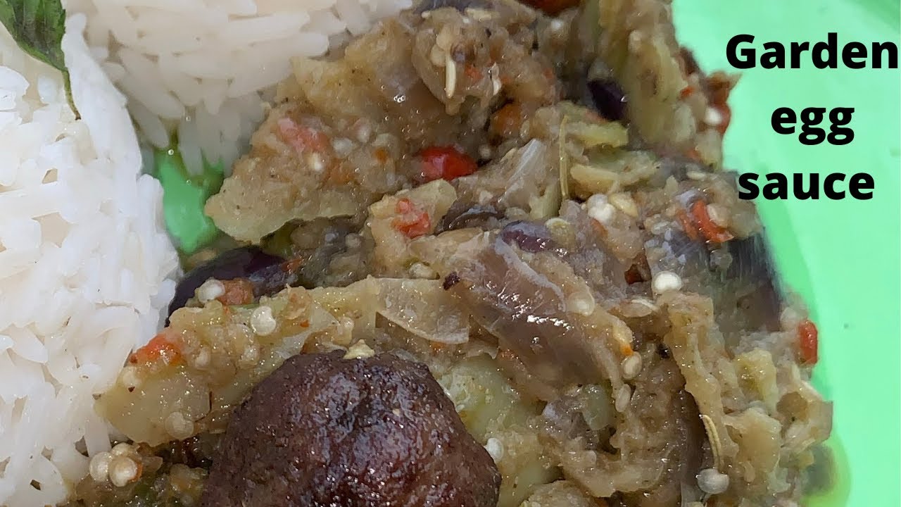 Garden egg sauce YouTube