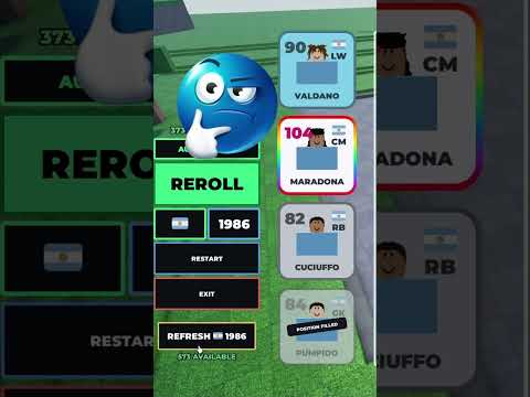 Build A Soccer Squad!!! INSANE LUCK.... #roblox #football #fypシ