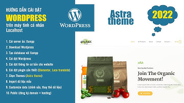 Xây dựng web bán hàng cực đơn giản với wordpress localhost xampp