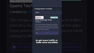 Scrape Quora, AppSumo & Job Sites in One-Click with Hexomatic! #shorts