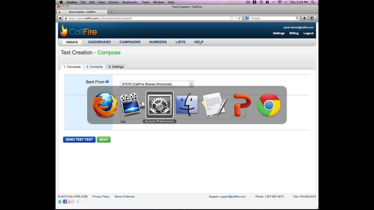 Your First SMS Campaign on CallFire.com
