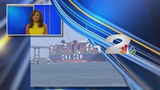 MARCO POLO Docks at the Charleston Harbor