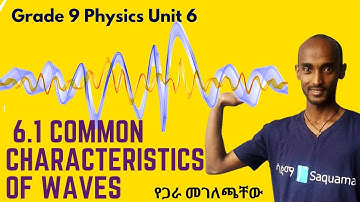 Grade 9 Physics Unit 6 :6.1 Common Characteristics of Waves | Saquama