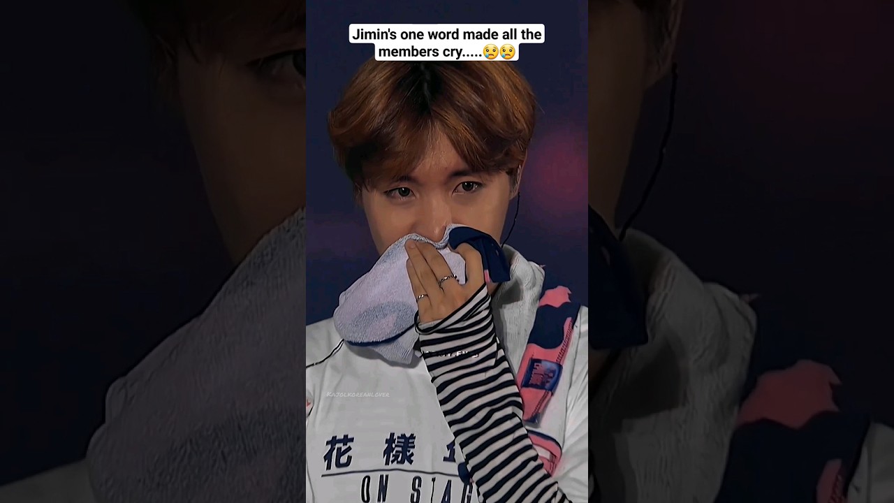 Jimin's one word made all the members cry...😢😢 