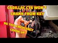 How to crank your cadillac cts from under the hood not cranking from the key