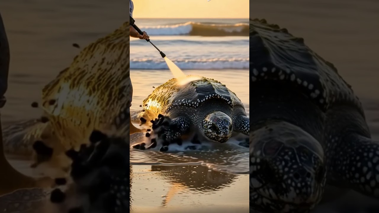 Turtle rescue operation 🐢🌊