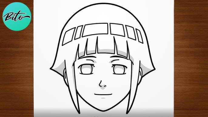 Como desenhar: Hinata (Naruto) - Como Desenhar Personagem