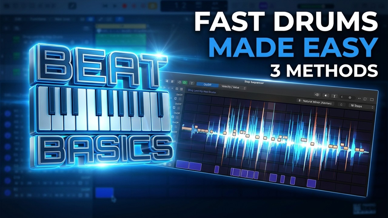 LOGIC PRO 12 TUTORIAL - 3 WAYS TO MAKE DRUMS PATTERNS TO A SAMPLE ...