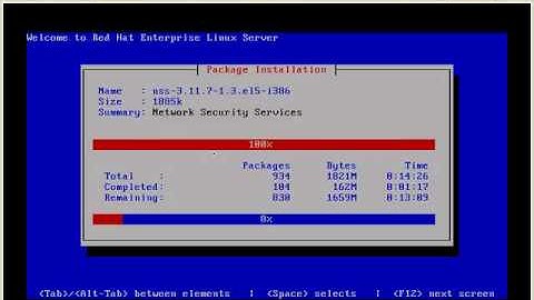Redhat Enterprise linux 5 VMware Installation part3