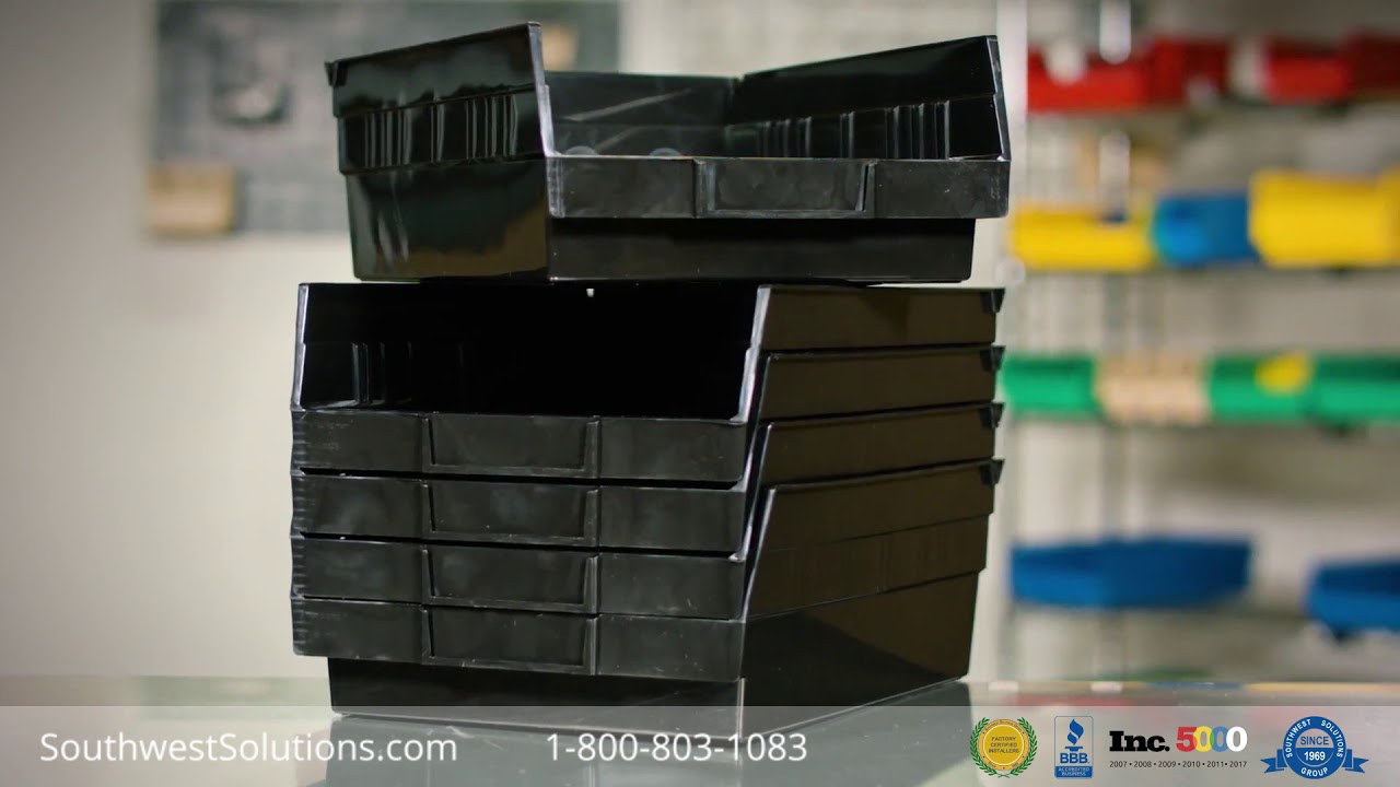 Specialty Plastic Bins Stacking Storage Small Parts Electronics Medical Devices