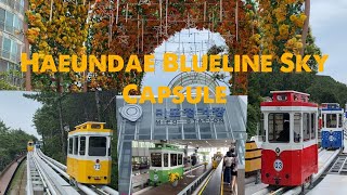 Haeundae Blueline Sky Capsule/ Haeundae Beach Train in Busan 🇰🇷