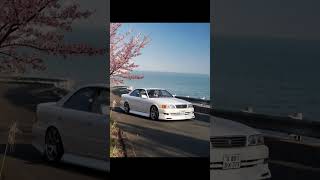 Cherry blossoms, mountain views, and a clean JDM legend 🌸🚗 #JDMVibes #MarkII #CarCulture