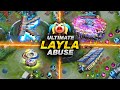 MOST SATISFYING AND RELAXING 10 MINS MOBILE LEGENDS MOMENTS | ULTIMATE LAYLA ABUSE