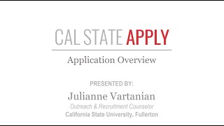 Cal State Apply Workshop