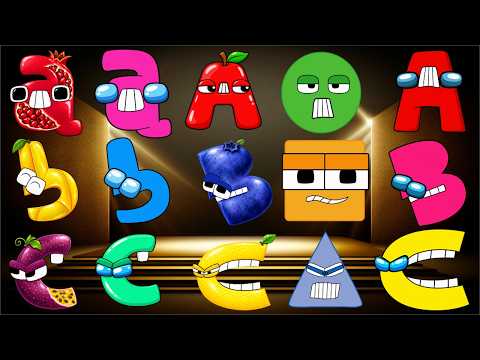 ABC Song for Toddlers | Learn Uppercase & Lowercase A to Z Monster Letters & Fun Shapes