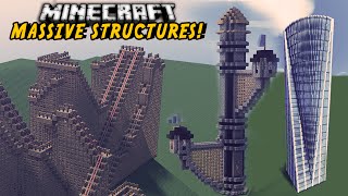 Minecraft Mods - MASSIVE STRUCTURES MOD (Rollercoasters, Skyscrapers, Pyramids, & More!)