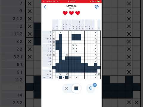 How to solve Easy Brain Nonogram puzzle