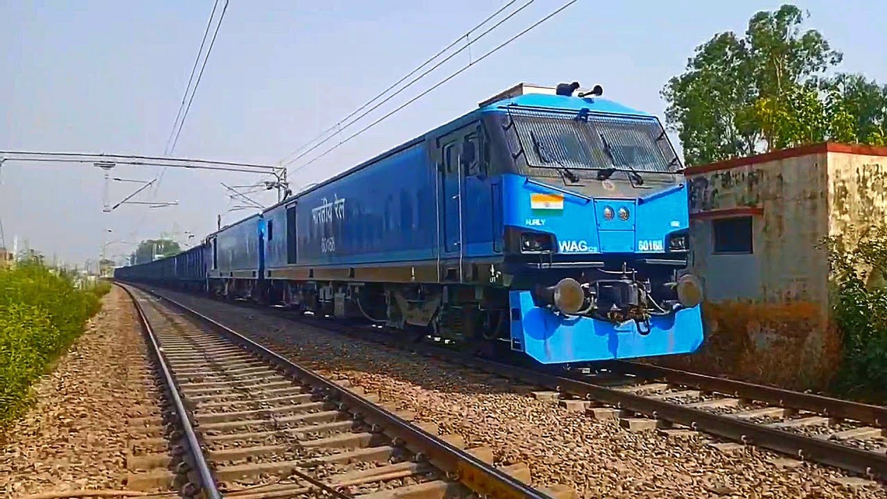 10 in 1 Back to Back wag12, wdg4g , wdg6g, wag7, wag5, wag9 with freight train skip ambala city