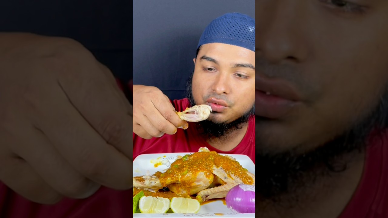 SPICY SPICY WHOLE CHICKEN CURRY EATING CHALLNGE |MR_FOOD_MAN 