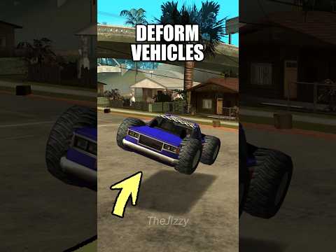 Did You Know You Can Deform Vehicles In GTA San Andreas Gta Gtasanandreas Secrets 