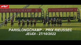 PRONOSTIC QUINTE PMU DU JEUDI 27/10/2022 EN 5 CHEVAUX, PRIX RIEUSSEC A PARISLONGCHAMP screenshot 5
