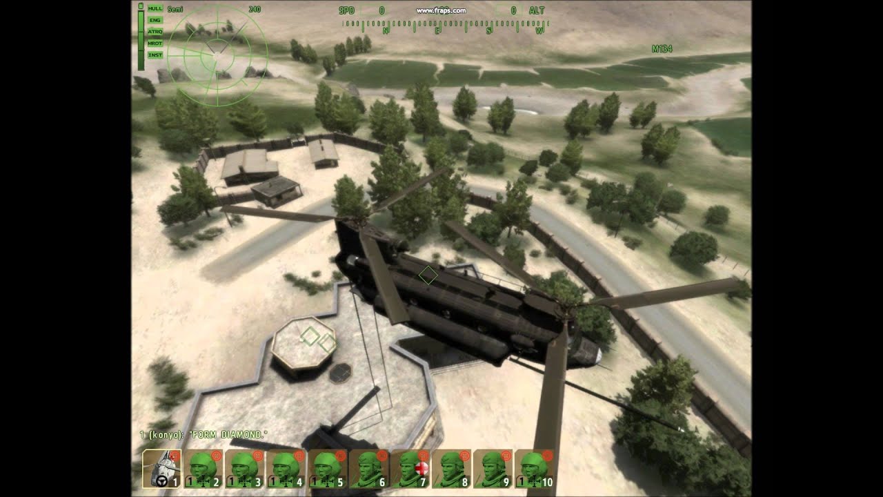 MH-47E Fast Roping (ArmA2) - YouTube