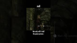 stall — The Elder Scrolls V: Skyrim dialogue scene
